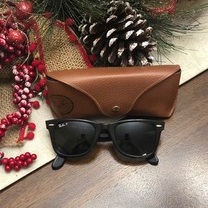 Ray Bans Wayfarer Polarized in dark brown